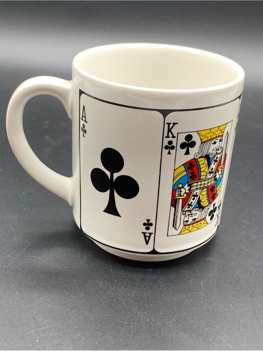 Playing Card Clubs Royal Flush Ceramic Coffee Mug